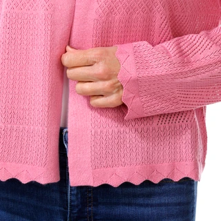 Thumbnail 3: Kathy Ireland Women's Long Sleeve Pointelle Shrug 
