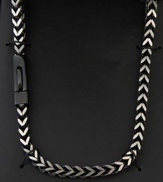 Thumbnail 2: AMERICAN EXCHANGE Men's Two Tone Chain Necklace 