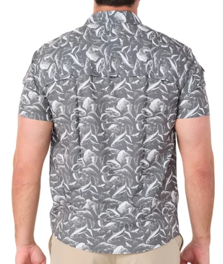 Thumbnail 3: Guy Harvey Men's Short Sleeve Button Down Shirt 