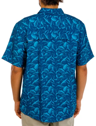 Thumbnail 4: Guy Harvey Men's Short Sleeve Button Down Shirt 