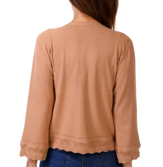 Thumbnail 3: Kathy Ireland Women's Long Sleeve Tie Front Shrug 
