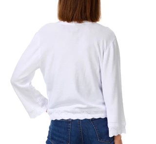 Thumbnail 2: Kathy Ireland Women's Long Sleeve Tie Front Shrug 