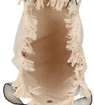 Thumbnail 3: Catherine Malandrino Sequined Canvas Snap Tote with Guitar Strap Handles 