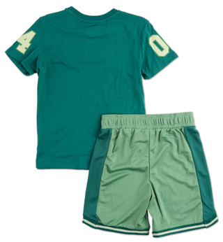 Thumbnail 2: Teenage Mutant Ninja Turtles Boys 2 Pc TMNT Number 4 Jersey Set 