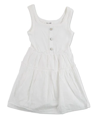 Thumbnail 2: As U Wish Girls Solid Eyelet Tank Dress  