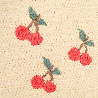 Thumbnail 2: Catherine Malandrino Cherry Straw Tote Bag 