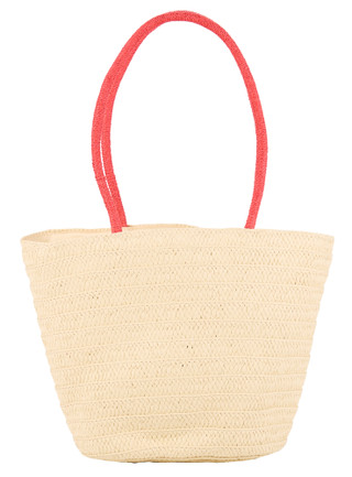 Thumbnail 3: Catherine Malandrino Cherry Straw Tote Bag 