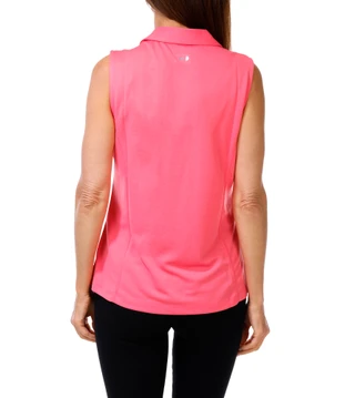 Thumbnail 2: Grand Slam Women's Golf Sleeveless Collared Performance Top 