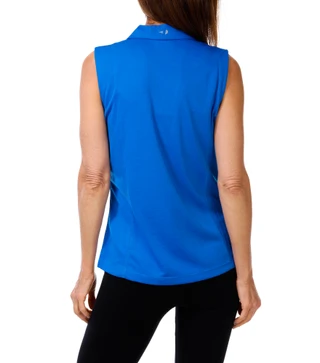 Thumbnail 2: Grand Slam Women's Golf Sleeveless Collared Performance Top 