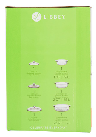 Thumbnail 3: Libbey 6 Pc Baker's Basic Glass Bake Set 