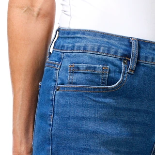 Thumbnail 2: Bleu Petite Raw Hem Denim Shorts 