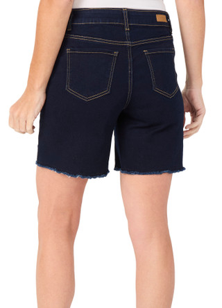 Thumbnail 2: Bleu Petite Raw Hem Denim Shorts 