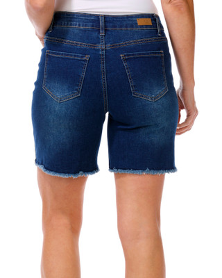 Thumbnail 2: Bleu Petite Raw Hem Denim Shorts 