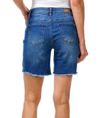 Thumbnail 3: Bleu Petite Raw Hem Denim Shorts 