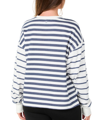 Thumbnail 2: HARMONY & BALANCE Women's Long Sleeve Stripe Top 