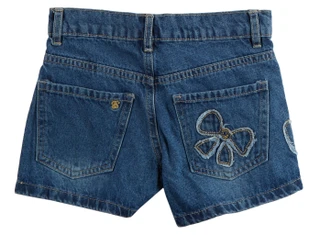 Thumbnail 2: Jessica Simpson Big Girls Bow Emma Denim Shorts 