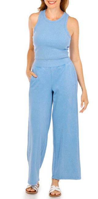 Thumbnail 1: HARMONY & BALANCE Women's Active 2 Pc Wide Leg Pants Set 