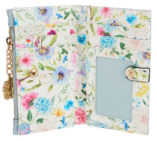 Thumbnail 3: BCBGeneration Bi-Fold Flower Charm Wallet 