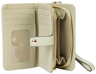 Thumbnail 3: BCBGeneration Zip Around 3D Flower Wristlet Wallet  