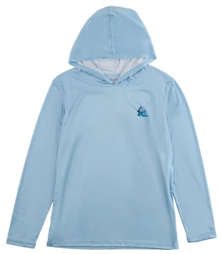 Thumbnail 2: REEL LEGENDS Little Boys Long Sleeve Tuna Print Hoodie Shirt 