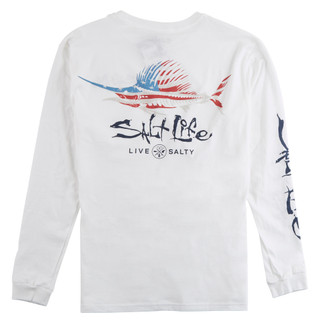 Thumbnail 2: Salt Life Men's Long Sleeve Fish Graphic Tee 