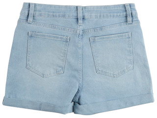Thumbnail 2: YMI Big Girls Star Patches Denim Shorts 