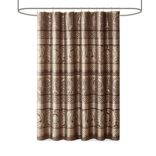 Thumbnail 3: Madison Park Madison Park Bellagio Jacquard Shower Curtain 