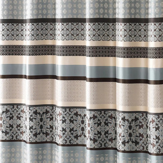 Thumbnail 2: Madison Park Princeton Jacquard Shower Curtain 