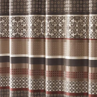Thumbnail 2: Madison Park Princeton Jacquard Shower Curtain 