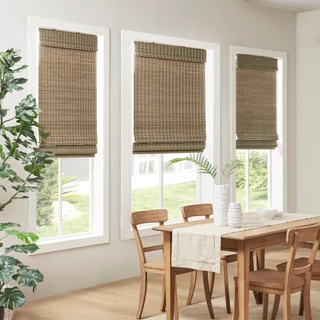 Thumbnail 1: Madison Park Eastfield Bamboo Light Filtering Roman Shade 