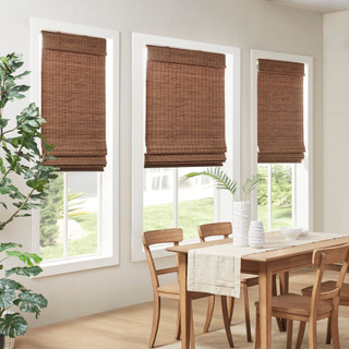 Thumbnail 2: Madison Park Eastfield Bamboo Light Filtering Roman Shade 