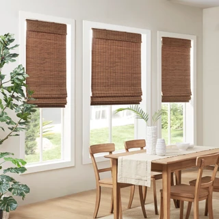 Thumbnail 5: Madison Park Eastfield Bamboo Light Filtering Roman Shade 
