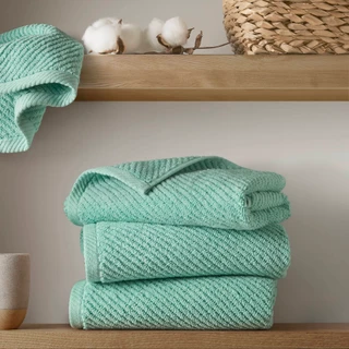 Thumbnail 1: Madison Park Diagonal Ribbed 4 Pc Quick Dry Towel Set 