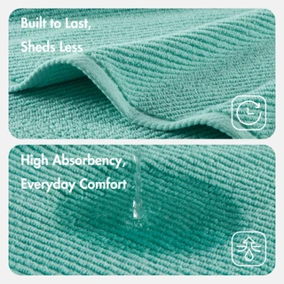 Thumbnail 5: Madison Park Diagonal Ribbed 4 Pc Quick Dry Towel Set 