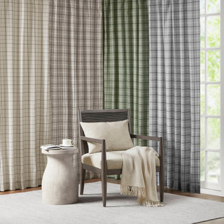 Thumbnail 11: Madison Park Anaheim Faux Leather Tab Top Curtain Panel 