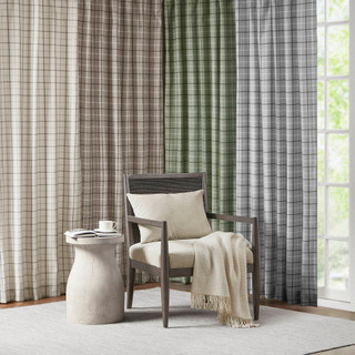 Thumbnail 11: Madison Park Anaheim Faux Leather Tab Top Curtain Panel 