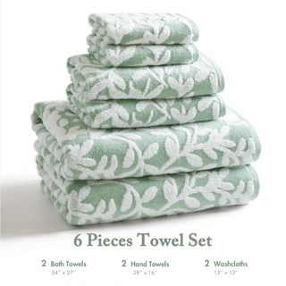 Thumbnail 5: Madison Park Skyler 6 Pc Towel Set 