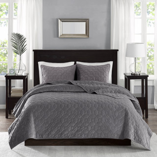 Thumbnail 5: Madison Park Harper Velvet Quilt Set  