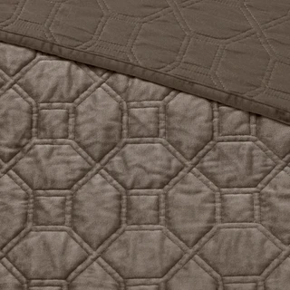Thumbnail 8: Madison Park Harper Velvet Quilt Set  