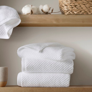Thumbnail 4: Madison Park Diagonal Ribbed 6 Pc  Quick Dry Towel Set 