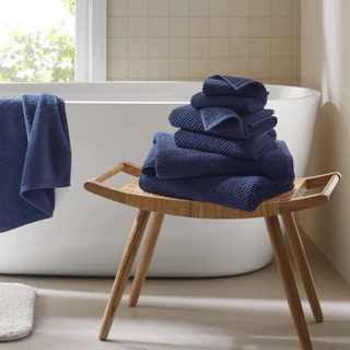 Thumbnail 1: Madison Park Diagonal Ribbed 6 Pc  Quick Dry Towel Set 