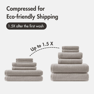 Thumbnail 5: Madison Park Diagonal Ribbed 6 Pc  Quick Dry Towel Set 