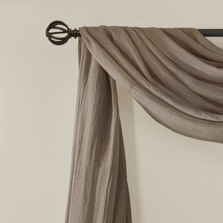 Thumbnail 9: Madison Park Harper Solid Crushed Sheer Scarf 