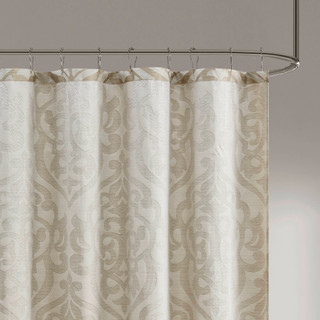 Thumbnail 3: Madison Park Odette Jacquard Shower Curtain  