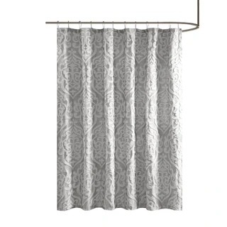 Thumbnail 4: Madison Park Odette Jacquard Shower Curtain  