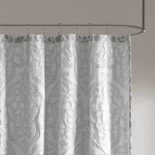 Thumbnail 5: Madison Park Odette Jacquard Shower Curtain  