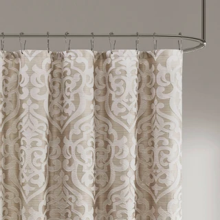 Thumbnail 4: Madison Park Odette Jacquard Shower Curtain  