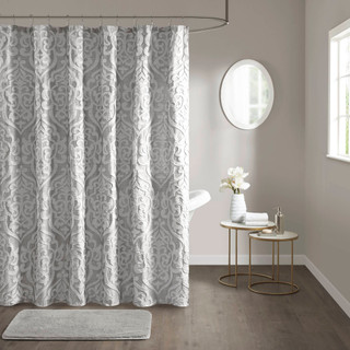 Thumbnail 1: Madison Park Odette Jacquard Shower Curtain  