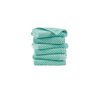 Thumbnail 2: Madison Park Diagonal Ribbed 6 Pc  Quick Dry Washcloth Set 