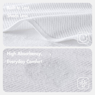 Thumbnail 2: Madison Park Diagonal Ribbed 6 Pc  Quick Dry Washcloth Set 